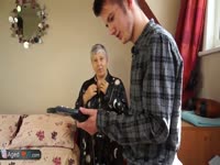 Granny incest video with her grandson